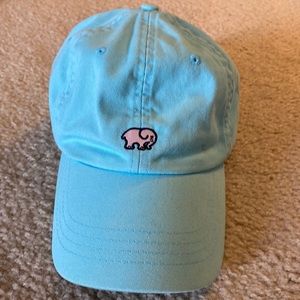 Ivory Ella baseball hat ( light blue/pink)